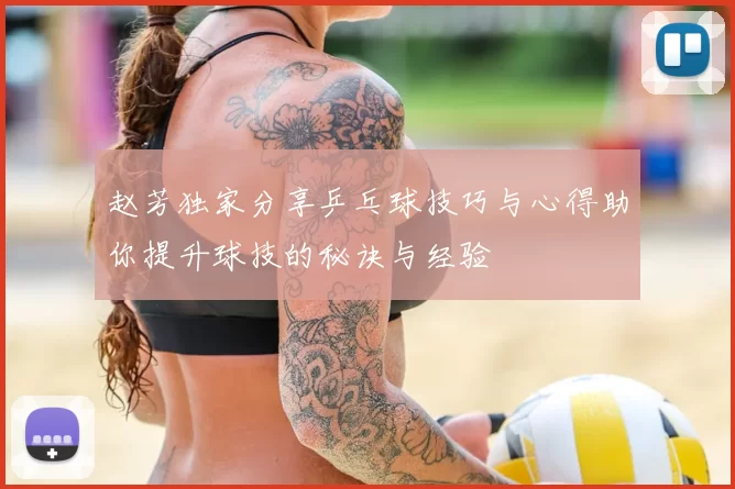 赵芳独家分享乒乓球技巧与心得助你提升球技的秘诀与经验