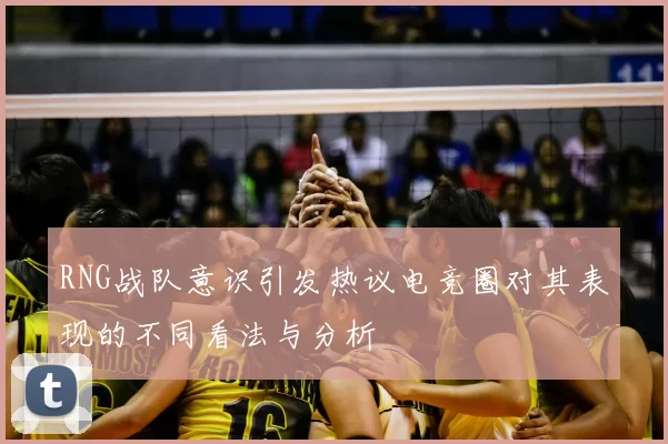 RNG战队意识引发热议电竞圈对其表现的不同看法与分析